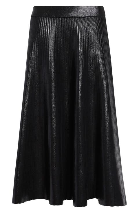 Anya Shimmer Pleated Skirt