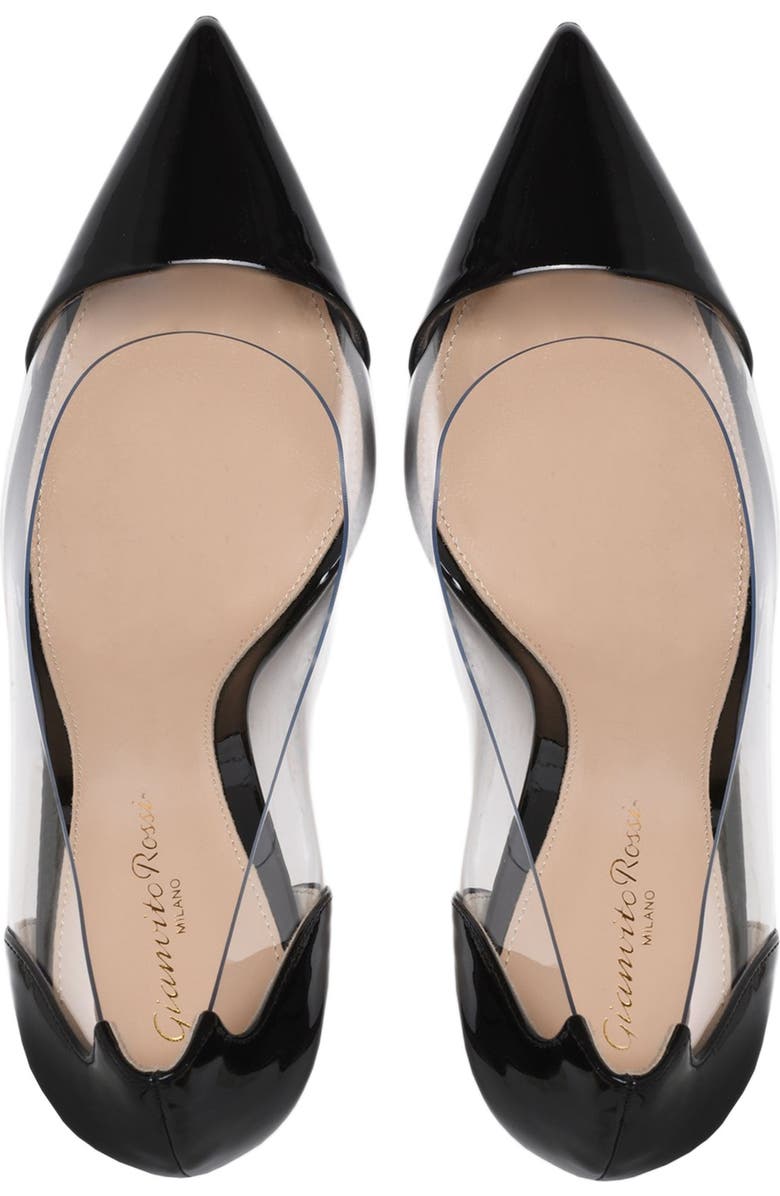 Gianvito Rossi Plexi Pumps, Alternate, color, Black