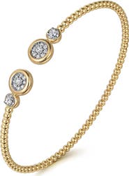 Gabriel & Co. Bujukan Beaded Diamond Cuff Bracelet