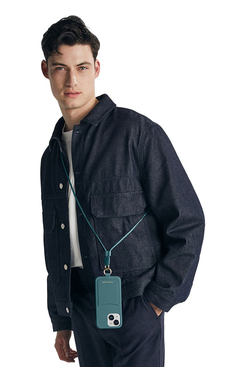 Sling Phone Case iPhone 15, Alternate, color, Bondi Blue