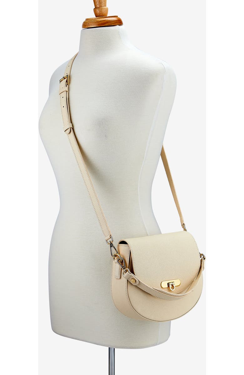 GiGi New York Sophia Saddle Bag, Alternate, color, Ivory