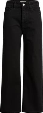 WARP+WEFT High Waist Crop Wide Leg Jeans