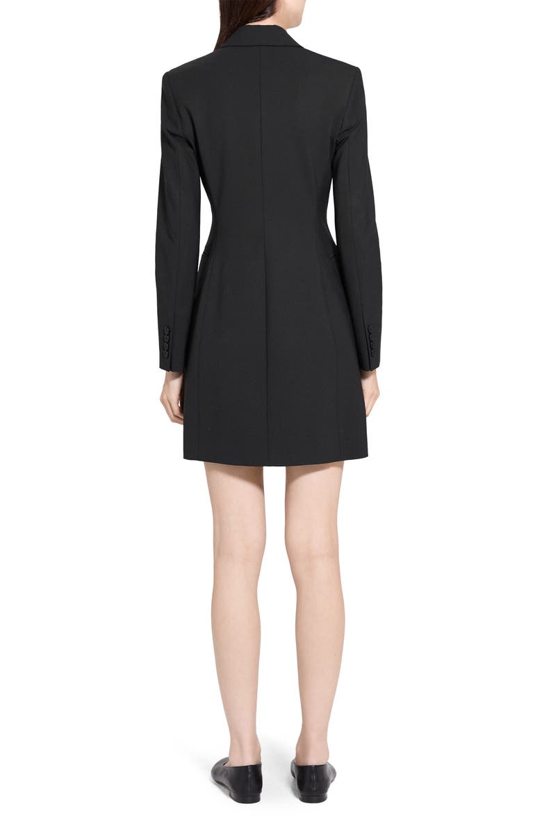 Theory Double Breasted Stretch Wool Blazer Dress, Alternate, color, 