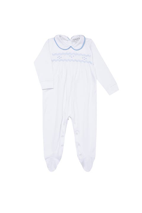 Nella Smocked Boy Footie - Baby
