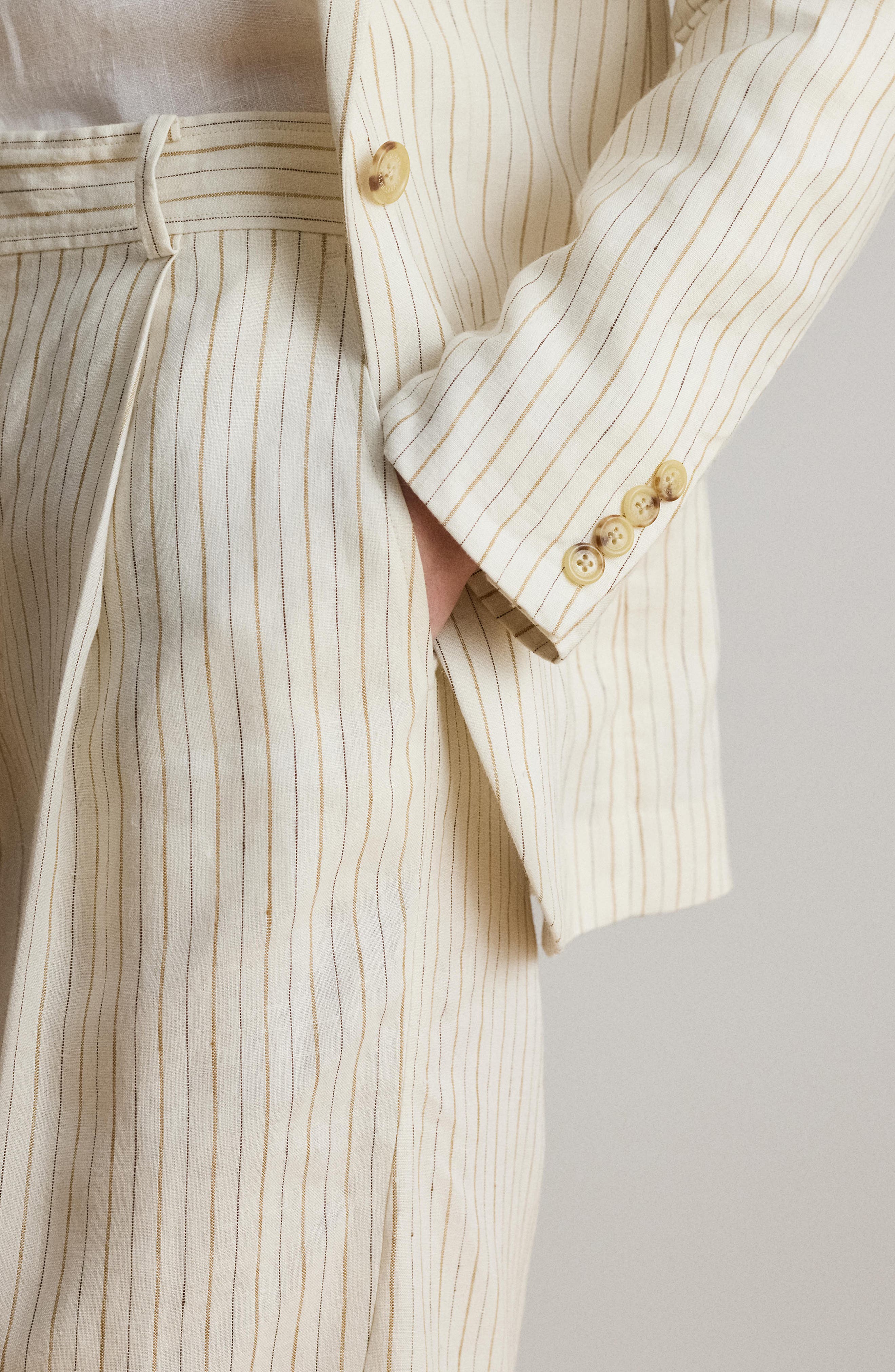 Lauren Ralph Lauren Mixed Stripe Linen Jacket — фото 6
