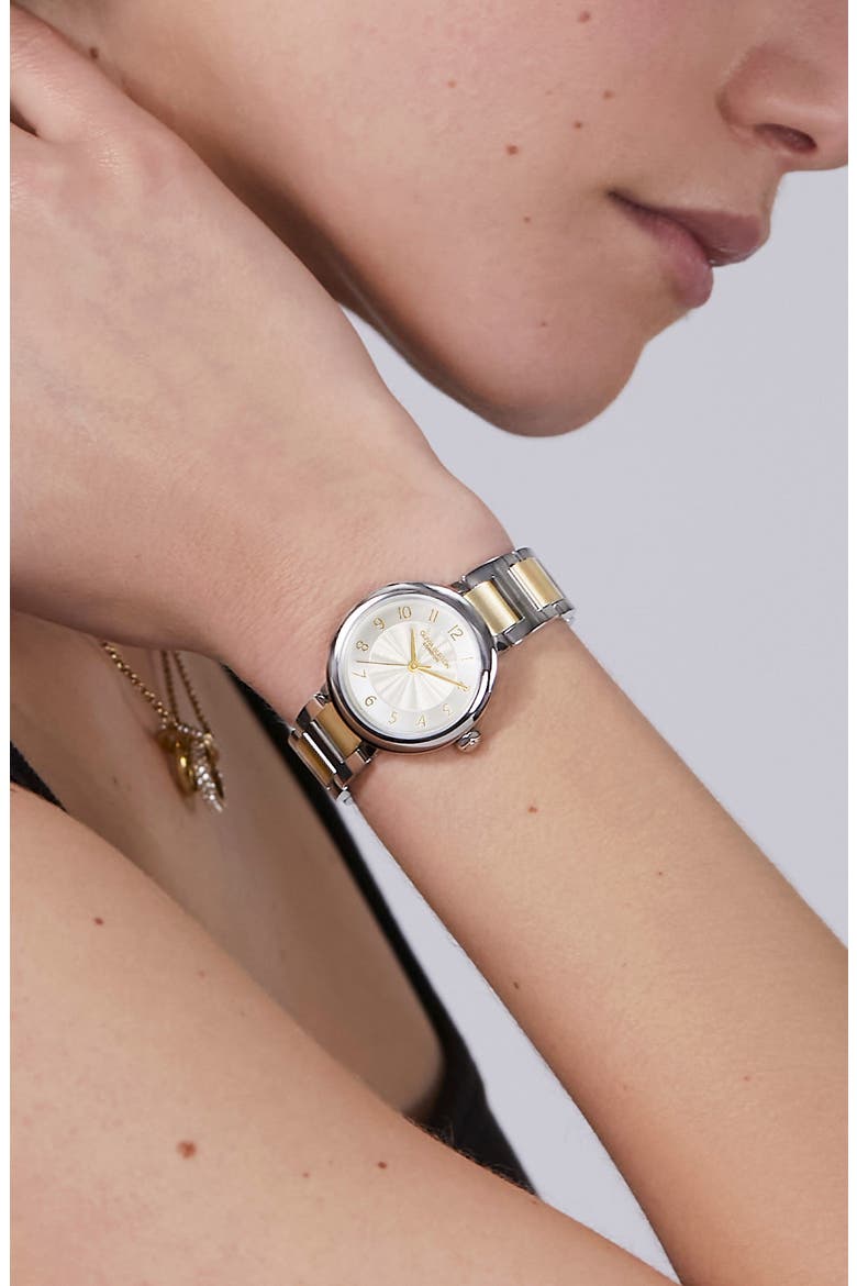 Pembroke Quartz Bracelet Watch, 30mm, Alternate, color, SILVER WHITE