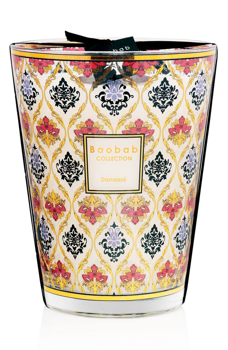 Baobab Collection Damassé Scented Candle, Main, color,