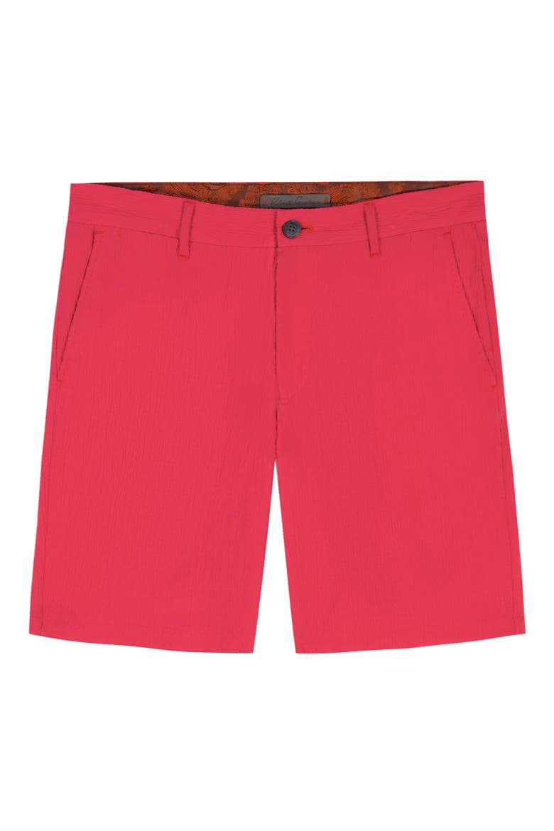 Thresher Crinkled Woven Shorts, Alternate, color, RED