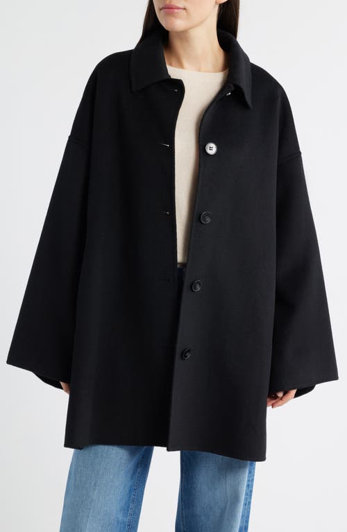Bernardo Double Face Car Coat In Black
