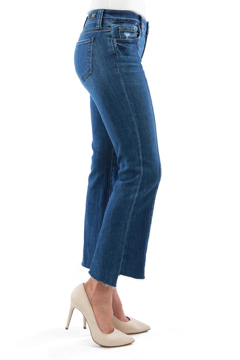 Kelsey Center Seam Crop Kick Flare Jeans, Alternate, color, VISIT
