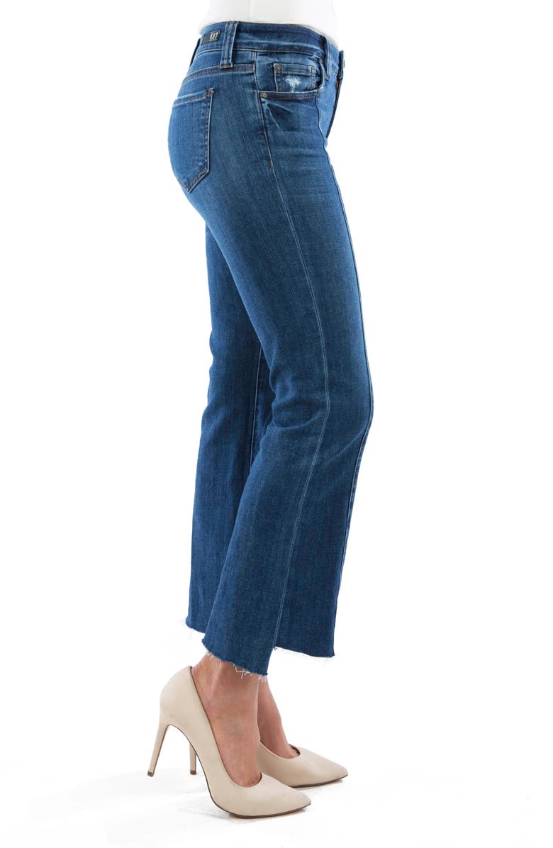KUT from the Kloth Kelsey Center Seam Crop Kick Flare Jeans, Alternate, color, 