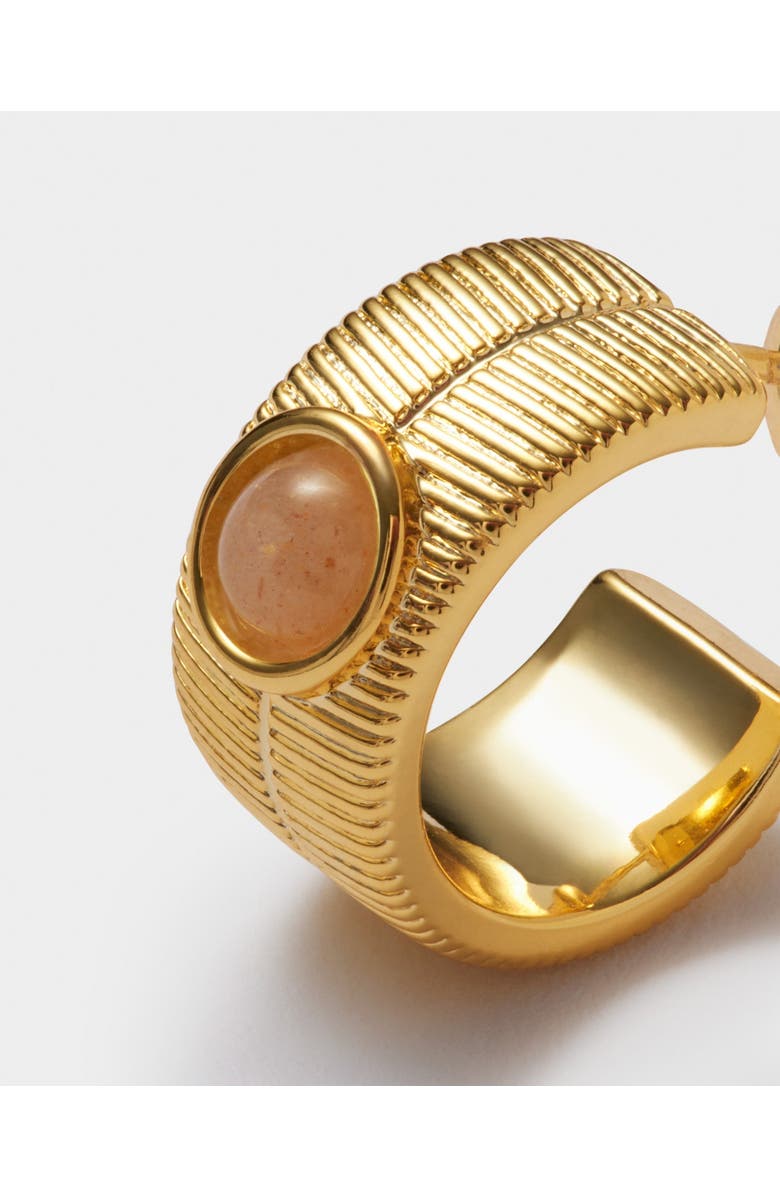 Katie Loxton 'July' Waterproof Gold Birthstone Hoop Earrings, Alternate, color, July