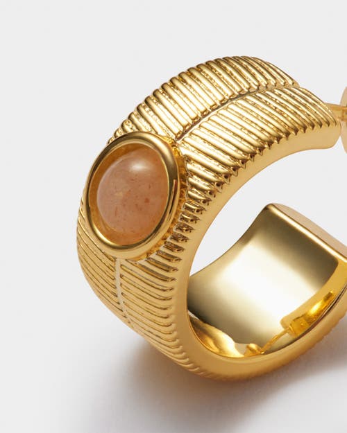 Katie Loxton 'july' Waterproof Gold Birthstone Hoop Earrings In Gold