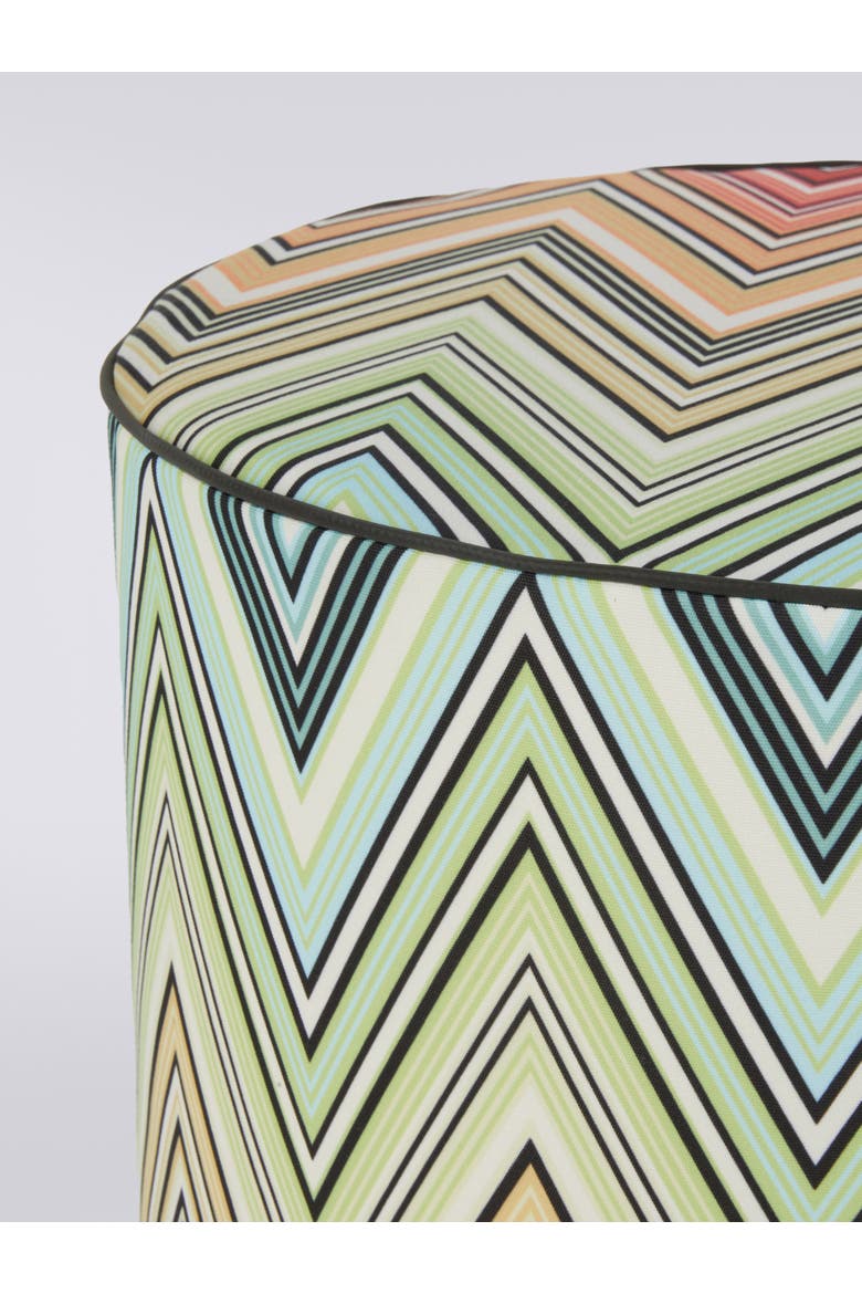 Kew Outdoor Cylinder Pouf 40x30, Alternate, color, Orange
