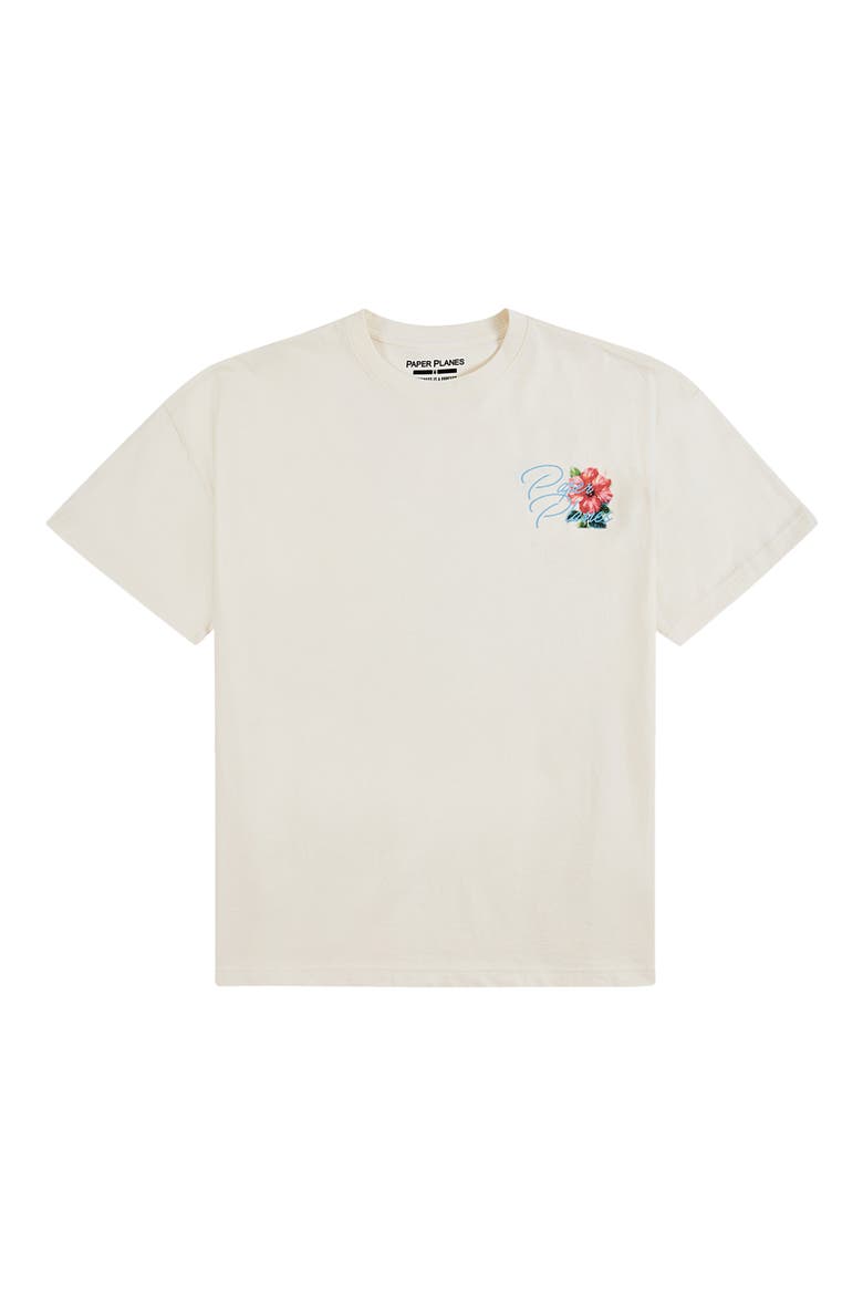 Flower Graphic T-Shirt, Main, color, EGGSHELL