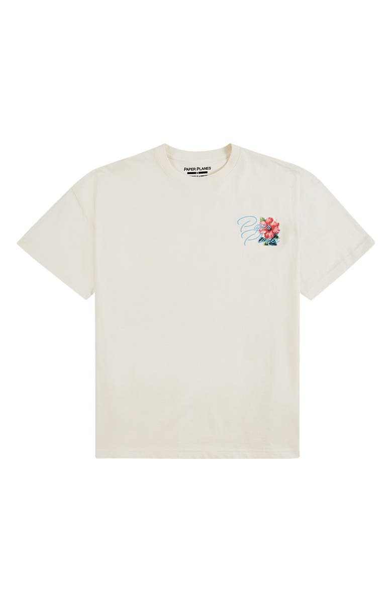 PAPER PLANES Flower Graphic T-Shirt, Main, color, Eggshell