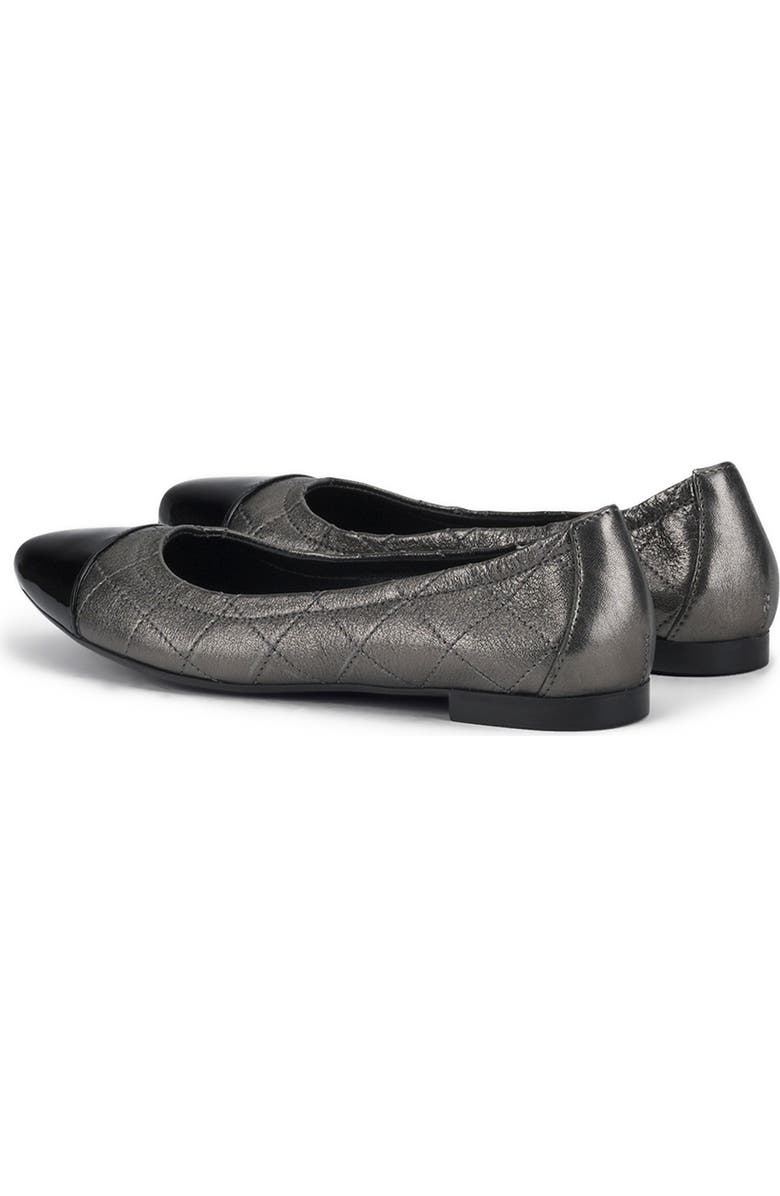 AGL Naomi Quilted Cap Toe Ballet Flat, Alternate, color,