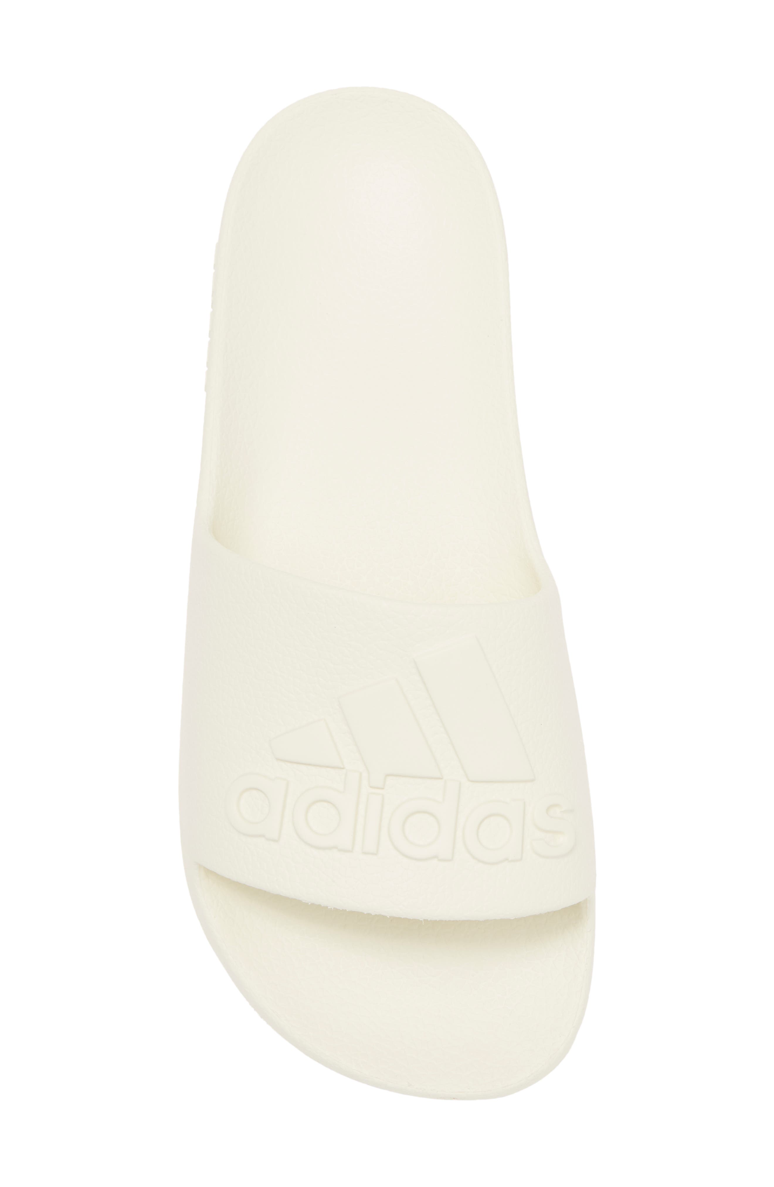adidas Adilette Aqua Slide Sandal, Alternate, color, Off White/Off White/Off White