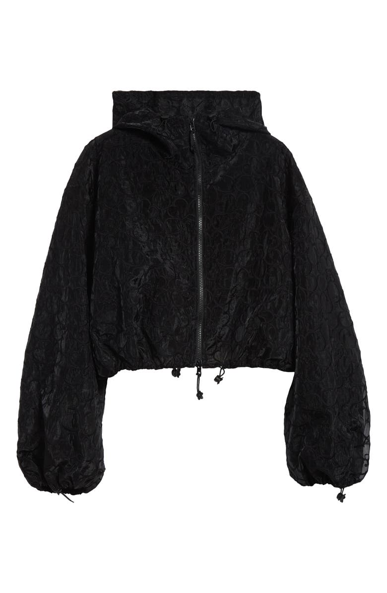 Cecilie Bahnsen Aisha Blouson Jacket, Main, color, Black Felicia Embroidery