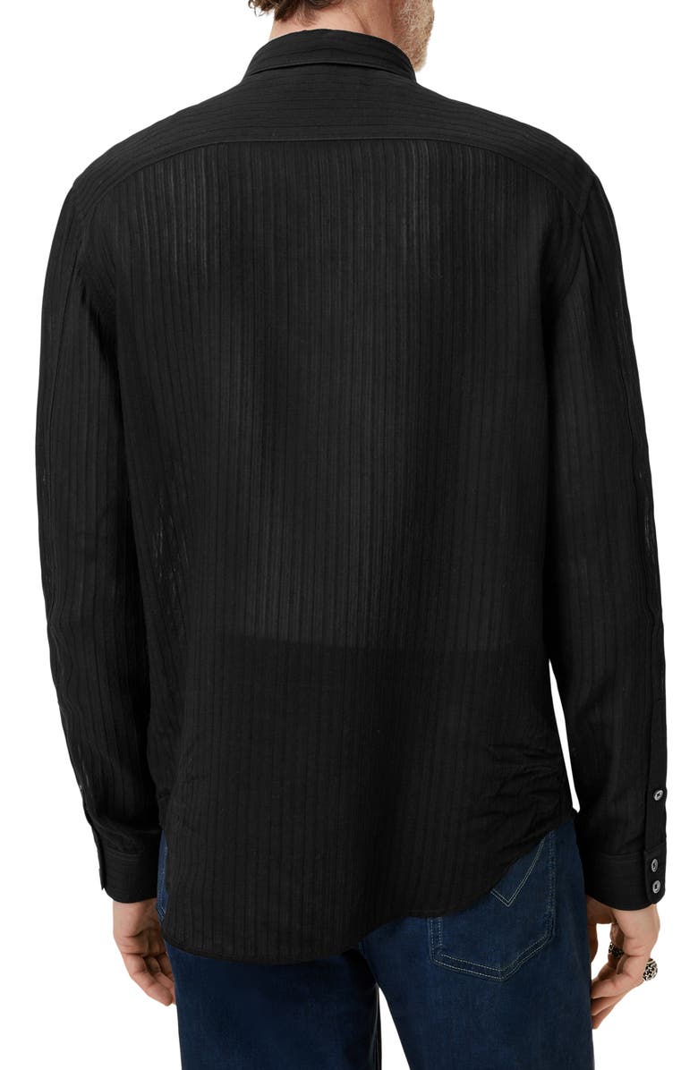 John Varvatos Bucks Button-Up Shirt, Alternate, color, Black