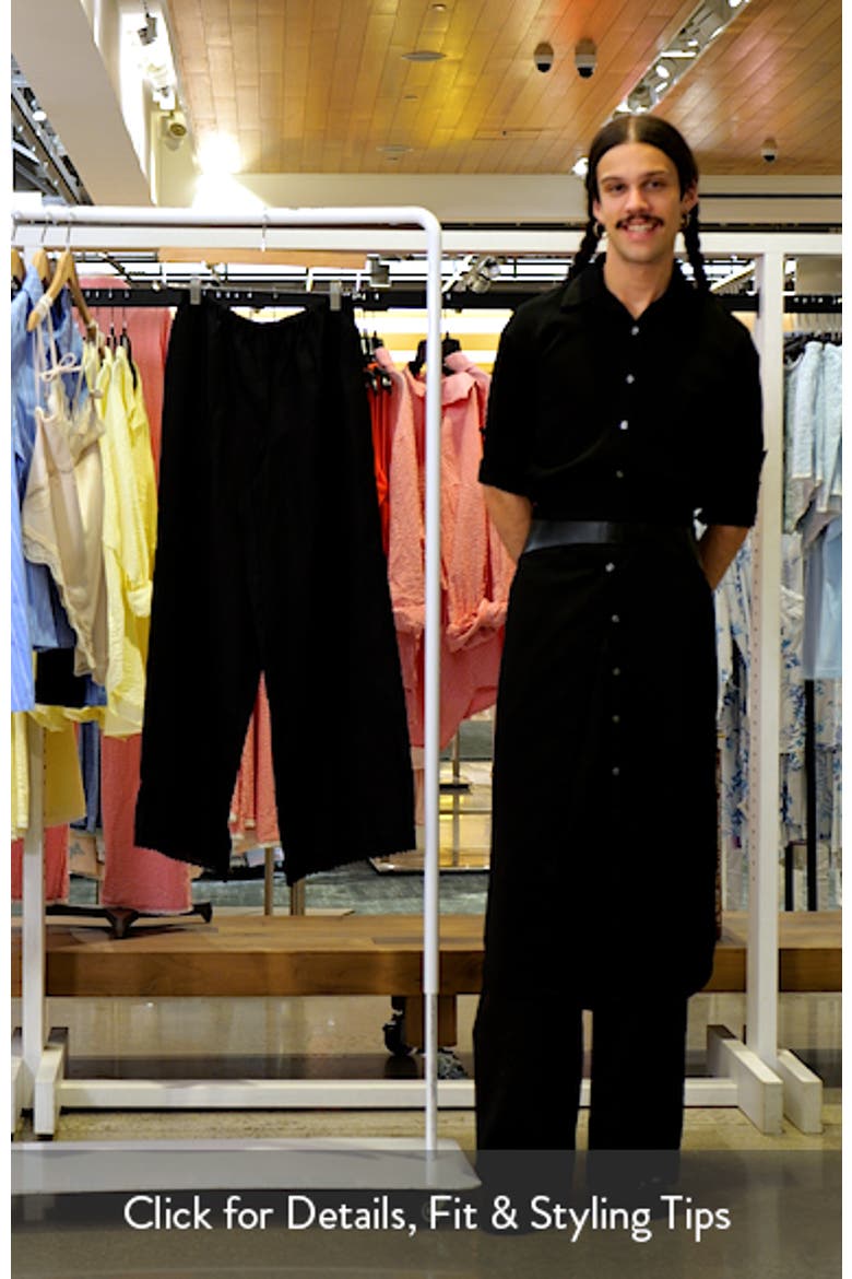 Alfie Lace Trim Wide Leg Linen Pants video