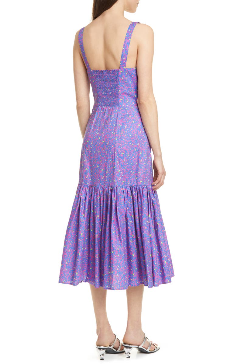 Tanya Taylor Calle Midi Dress, Alternate, color, 