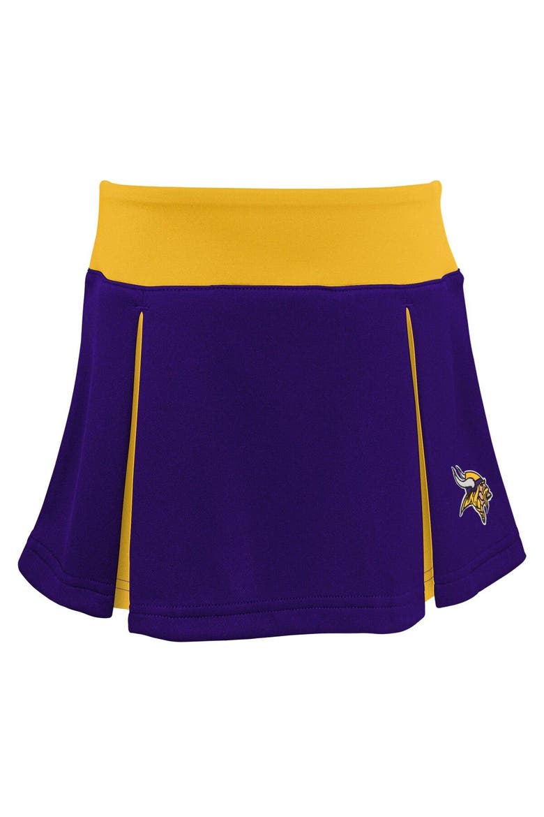 Girls Youth Purple Minnesota Vikings Spirit Two-Piece Cheerleader Set, Alternate, color, Purple