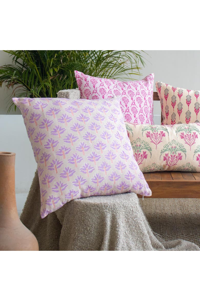 Zeenat Throw Pillow Cover, Alternate, color, Lilac