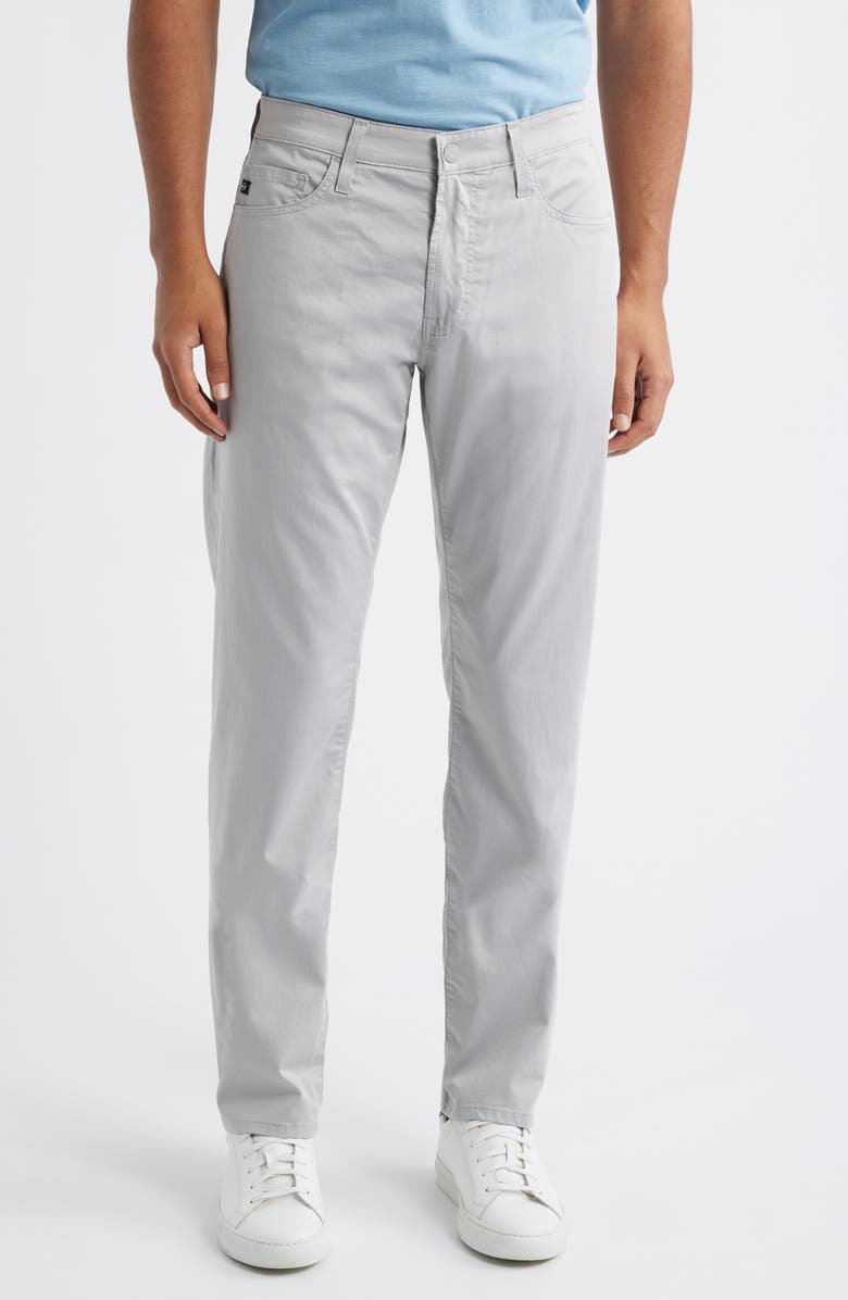 AG Protégé Airluxe Commuter Performance Straight Leg Pants, Main, color, Fossil Grey