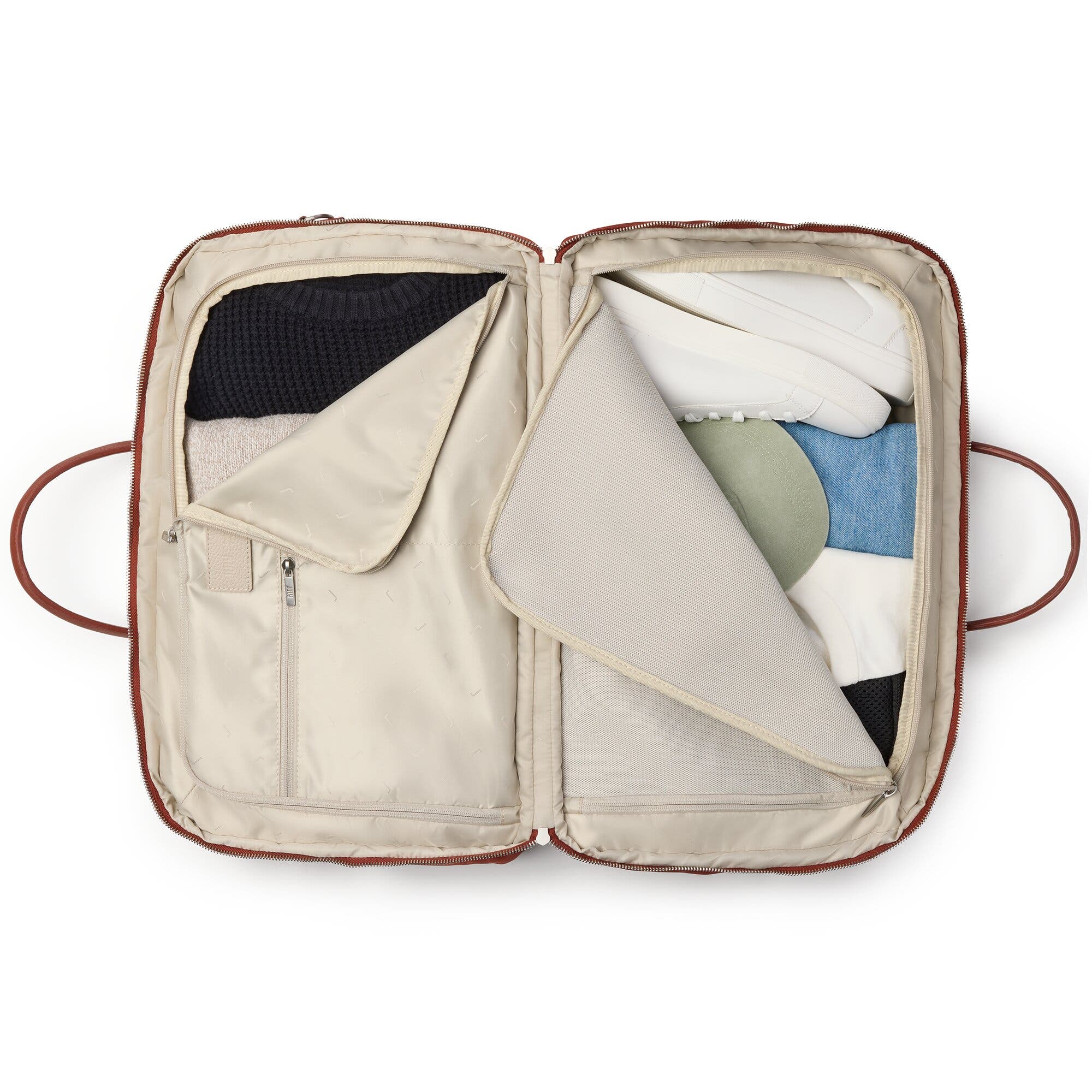 Carry All Split Weekender, Alternate, color, Brick Red
