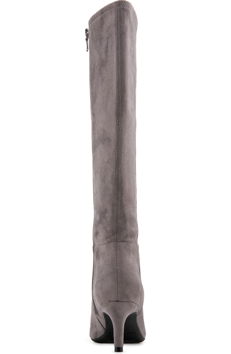 Aerosoles Epic Stretch Kitten Heel Tall Boot, Alternate, color, Thunder Grey Faux Suede
