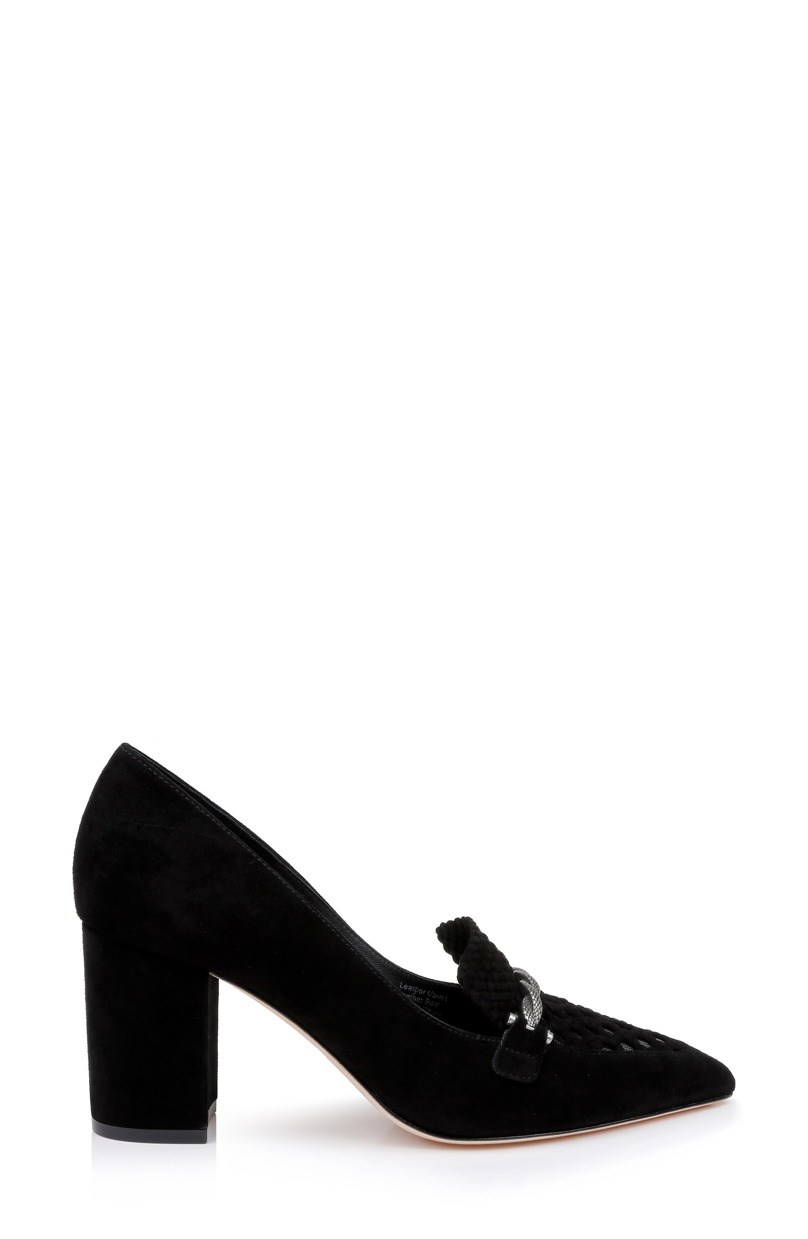 L'AGENCE Eleonore Pump, Alternate, color, Black Suede