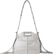 maje Miss M mini metallic leather bag