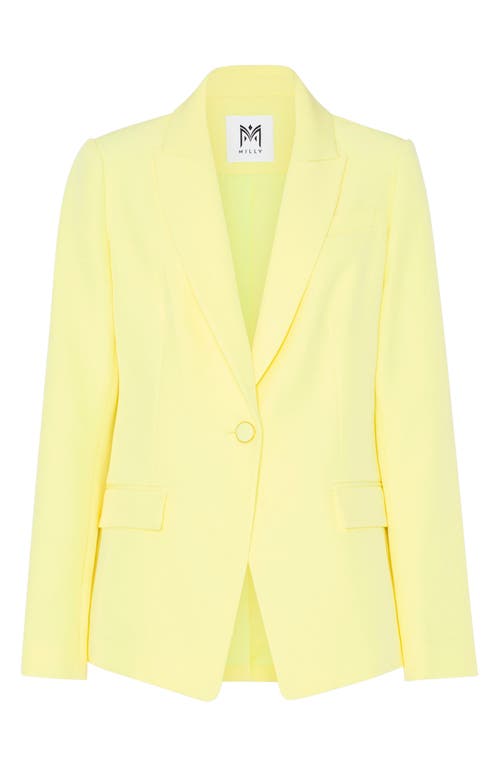Milly Avery Cady Blazer In Yellow