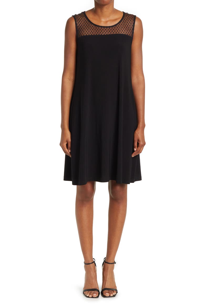 2-Piece Ruffle Bolero & Sleeveless Dress, Alternate, color, BLACK