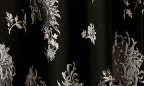 Lk Bennett Mimi Floral Print Midi Dress In Black