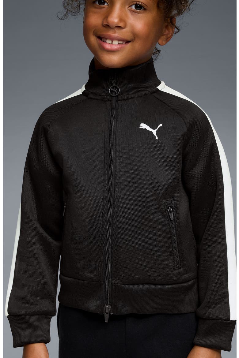 Kids' T7 Foundations Piqué Track Jacket, Alternate, color, BLACK
