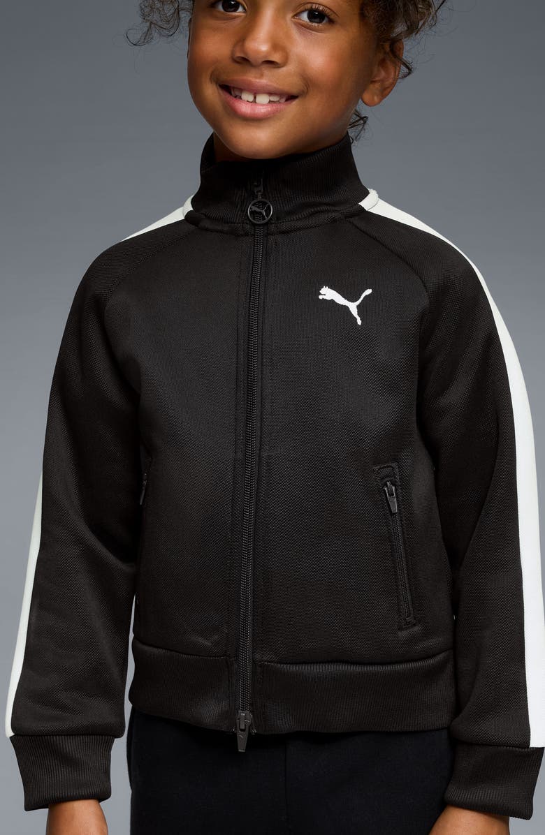PUMA Kids' T7 Foundations Piqué Track Jacket, Alternate, color, Black