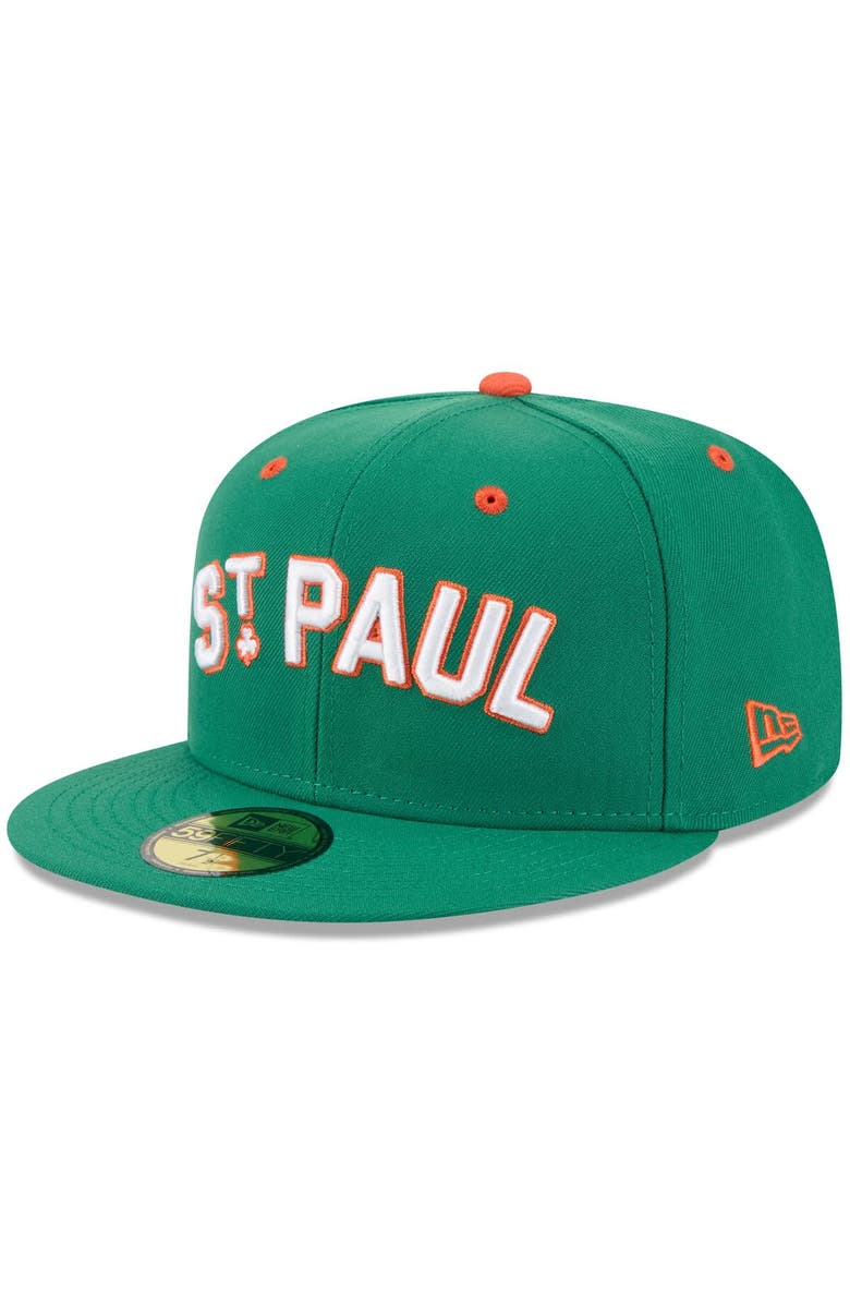 New Era Men's New Era Green St. Paul Saints Theme Nights 59FIFTY Fitted Hat, Main, color, Green