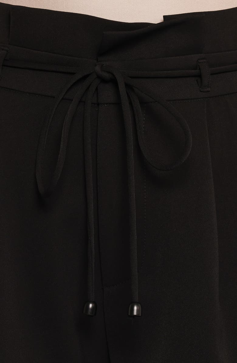 Petal & Pup Thesis Tie Waist Wide Leg Pants, Alternate, color, Black