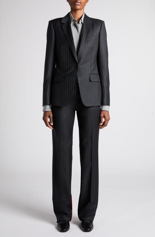 Tom Ford Pinstripe-pattern Single-breasted Blazer In Multi