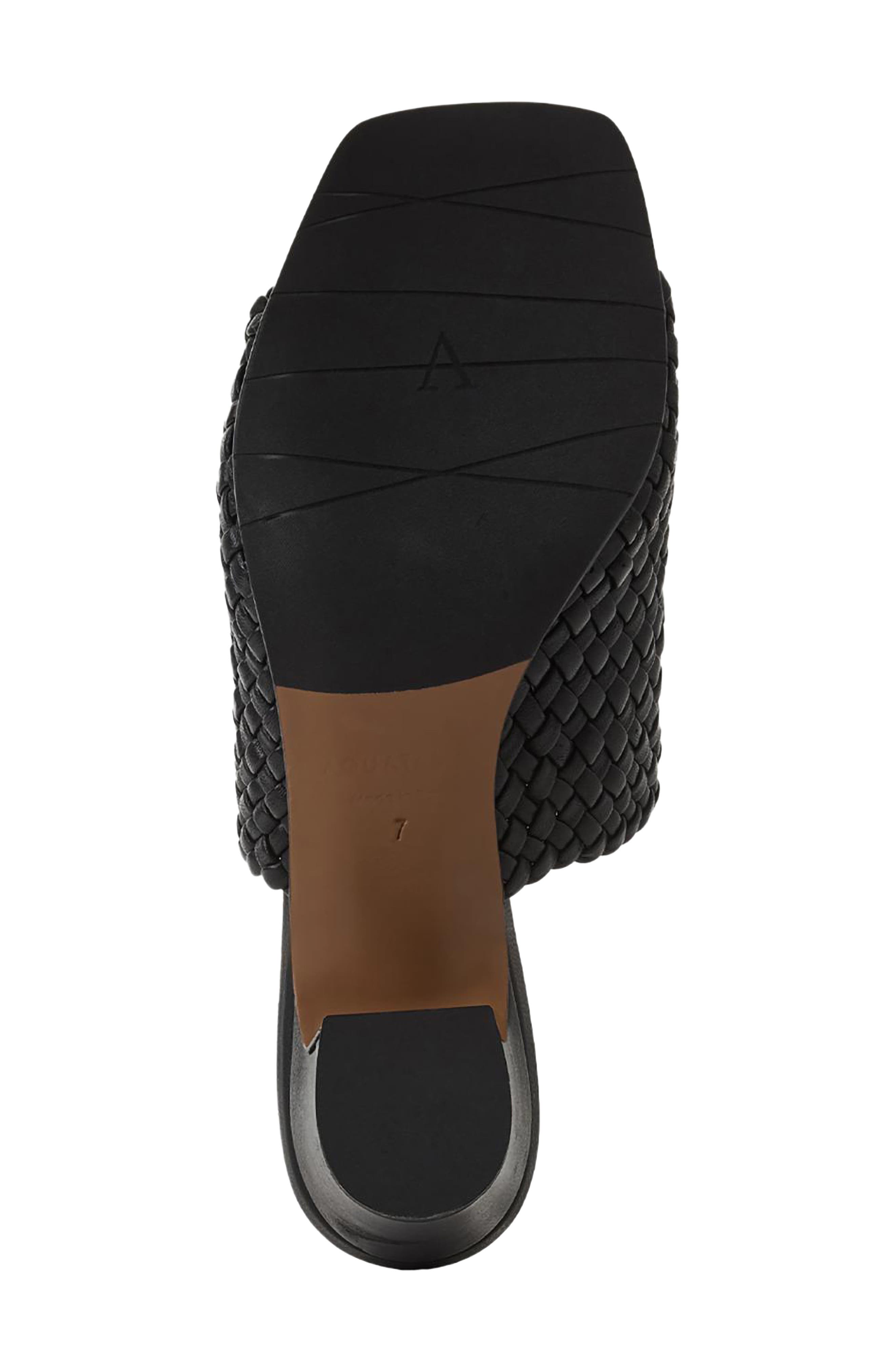 Aquatalia Laquila Slide Sandal, Alternate, color, Black Woven