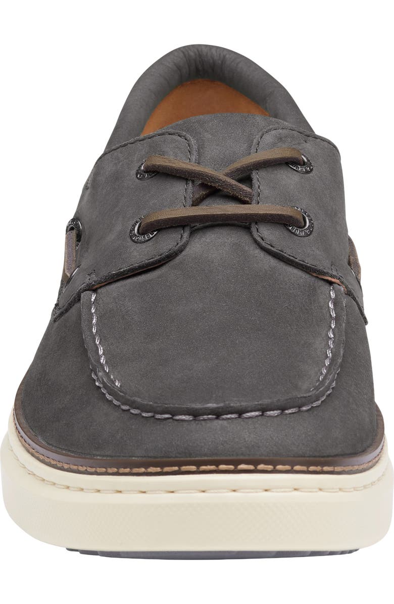 Johnston & Murphy McGuffey 2 Moc Toe Boat Shoe, Alternate, color, Gray Nubuck