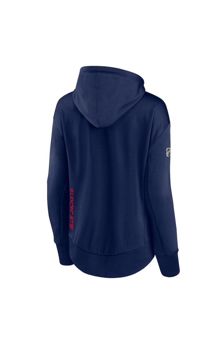 FANATICS Women's Fanatics Branded Navy Columbus Blue Jackets Authentic Pro Rink Full-Zip Hoodie, Alternate, color, 