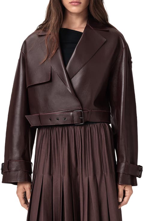 Ophelia Bonded Leather Jacket