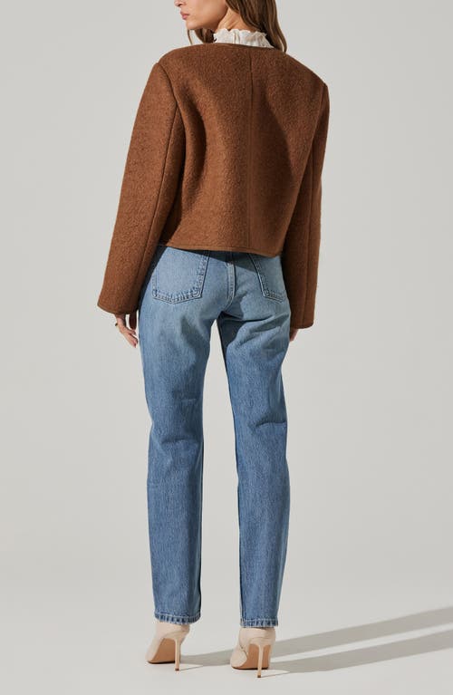 Astr The Label Calliope Jacket In Brown