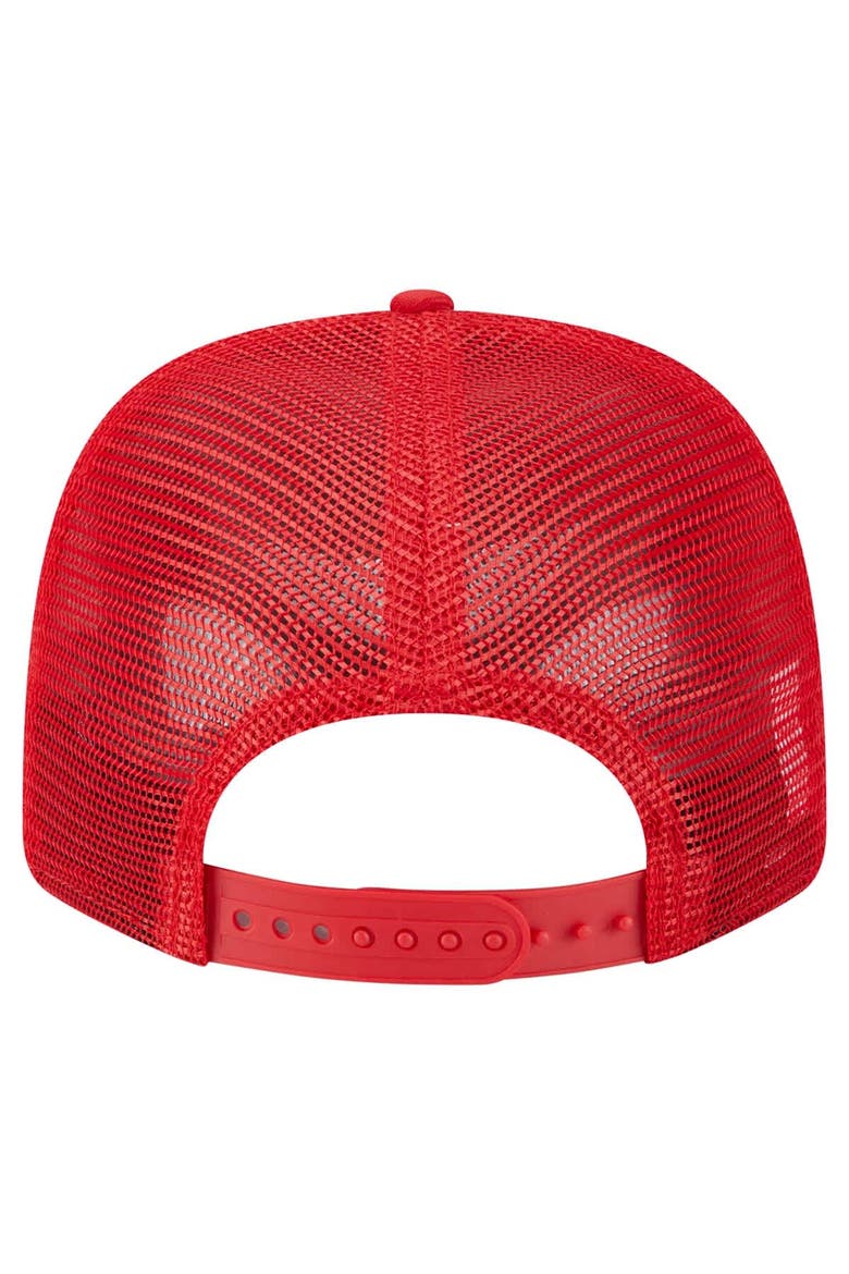 Men's New Era Red Kansas City Chiefs Main Trucker 9SEVENTY Stretch-Snap Hat, Alternate, color, Red