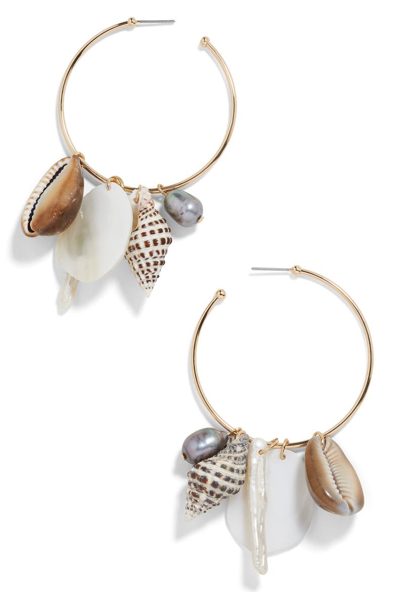 Sardinia Hoop Earrings, Main, color, GOLD