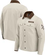 Darius Rucker Collection by Fanatics Men's NFL x Darius Rucker Collection by Fanatics Tan Minnesota Vikings Midweight Canvas Full-Button Jacket