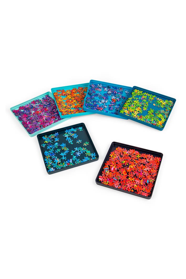 6-Pack Puzzle Trays, Alternate, color, MULTI